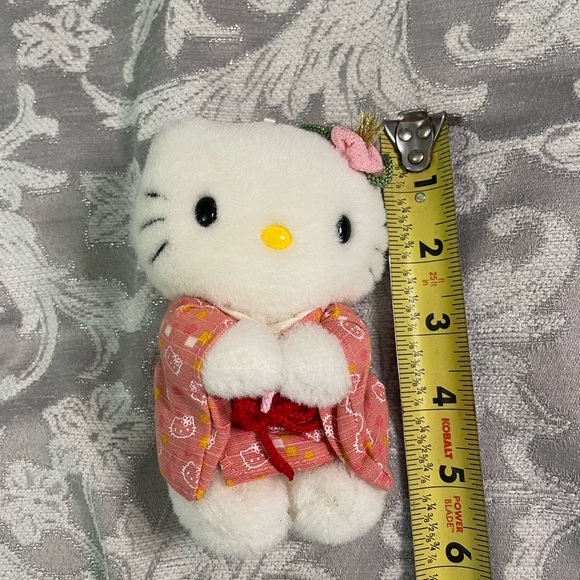 Rare Hello Kitty Japanese Pink Kimono Standing Plush Doll Sanrio 2002 - Picture 2 of 7